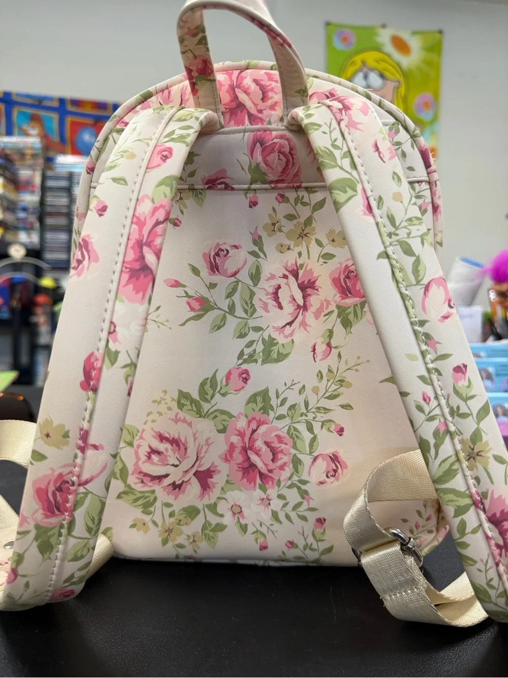 Loungefly Floral Aristocats Mini Backpack in Pink and Purple